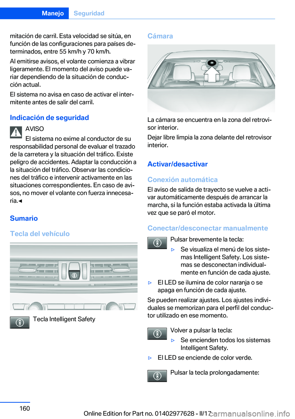 BMW X6 2017  Manuales de Empleo (in Spanish) �m�i�t�a�c�i�