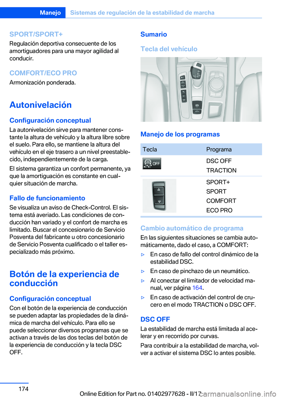 BMW X6 2017  Manuales de Empleo (in Spanish) �S�P�O�R�T�/�S�P�O�R�T�+
�R�e�g�u�l�a�c�i�