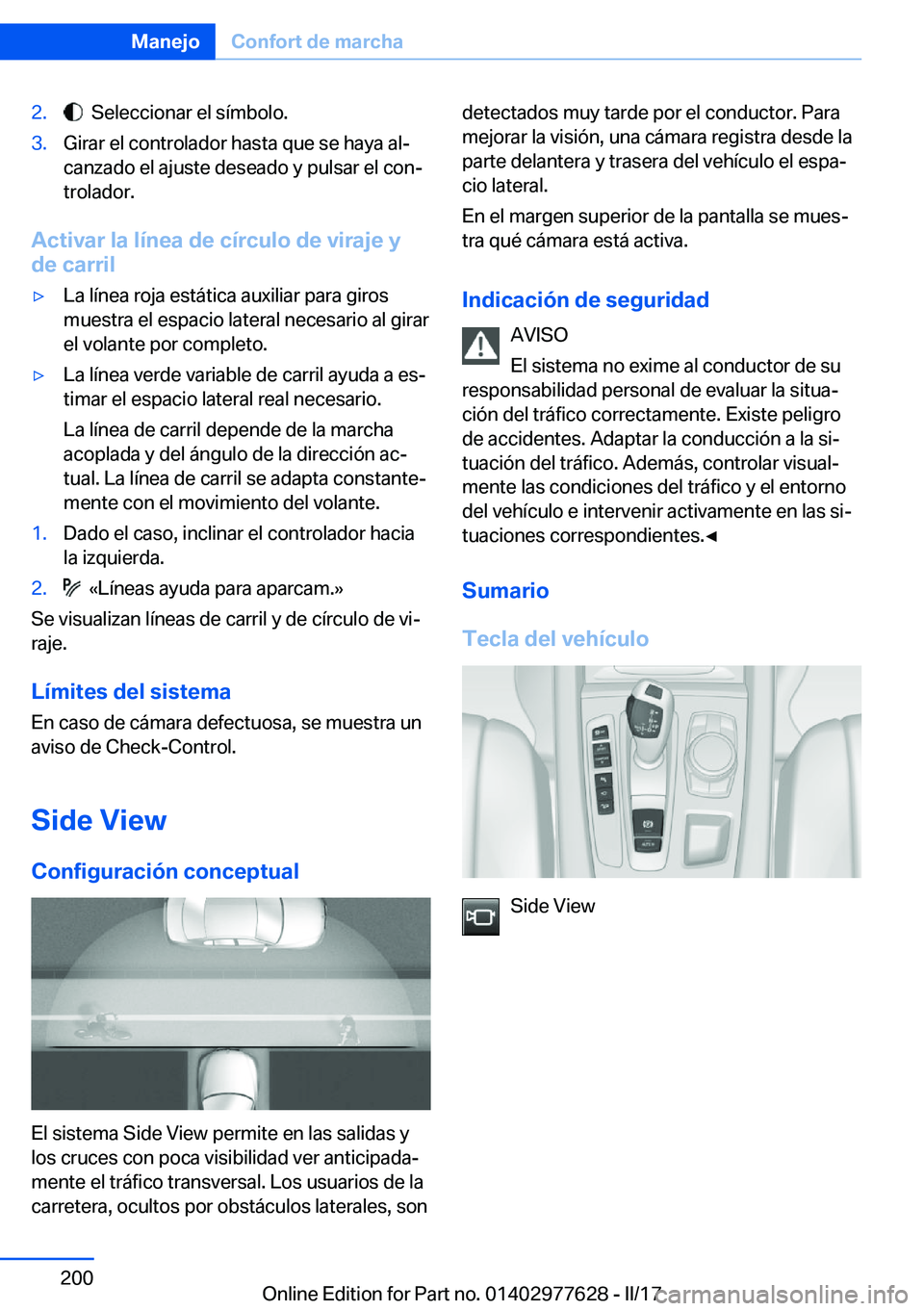 BMW X6 2017  Manuales de Empleo (in Spanish) �2�.� � �S�e�l�e�c�c�i�o�n�a�r� �e�l� �s�