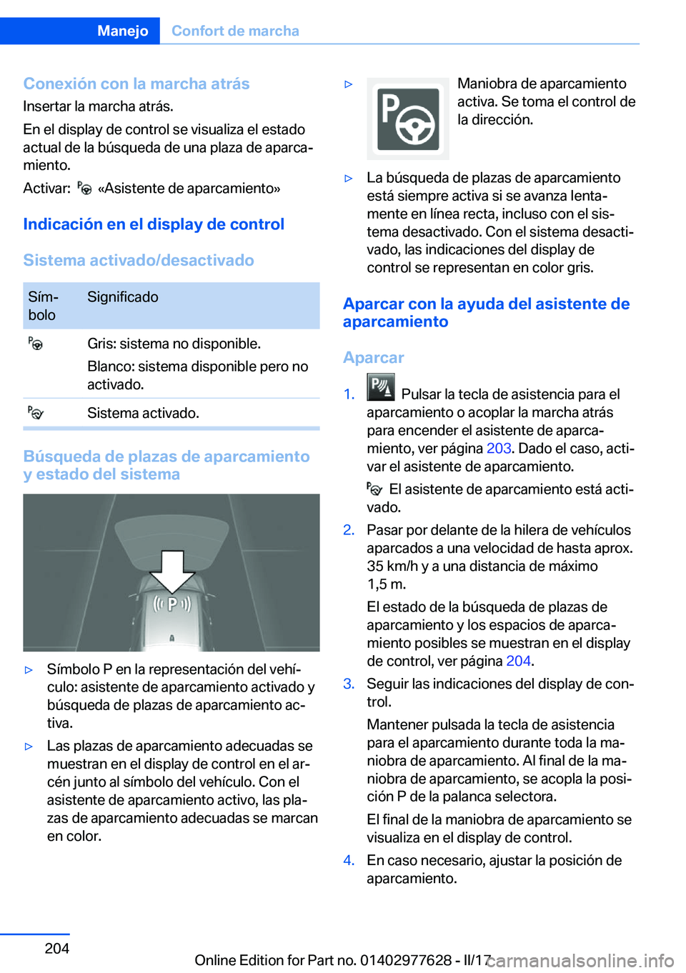 BMW X6 2017  Manuales de Empleo (in Spanish) �C�o�n�e�x�i�
