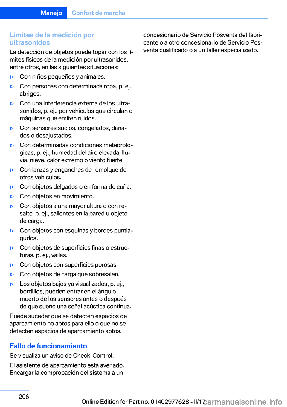 BMW X6 2017  Manuales de Empleo (in Spanish) �L�i�m�i�t�e�s��d�e��l�a��m�e�d�i�c�i�