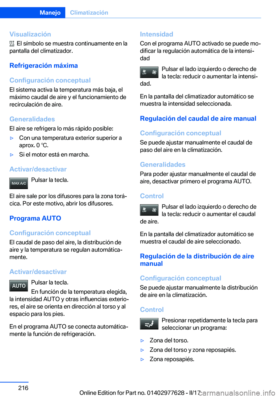 BMW X6 2017  Manuales de Empleo (in Spanish) �V�i�s�u�a�l�i�z�a�c�i�