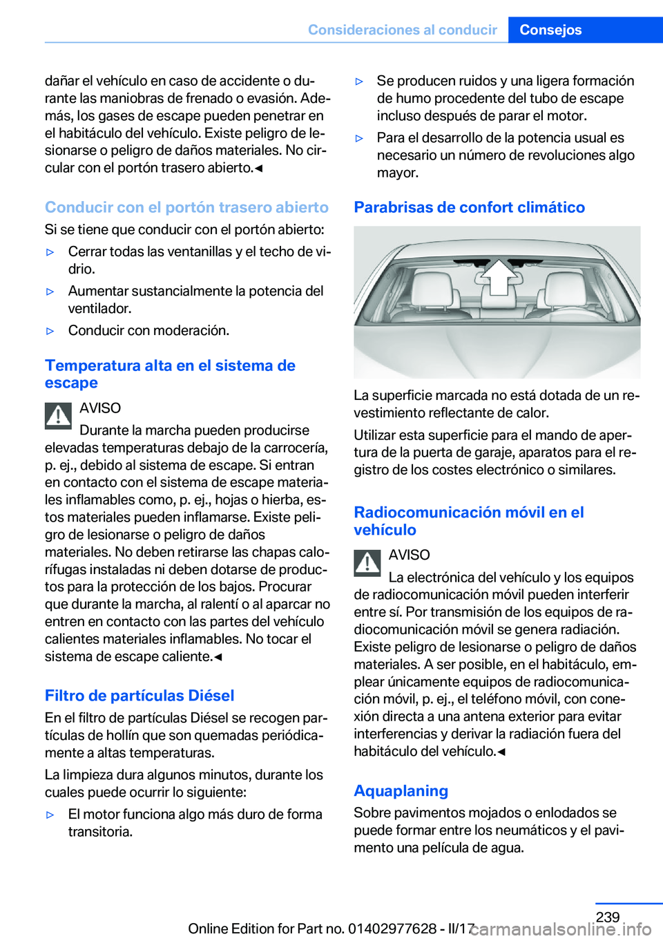 BMW X6 2017  Manuales de Empleo (in Spanish) �d�a�ñ�a�r� �e�l� �v�e�h�