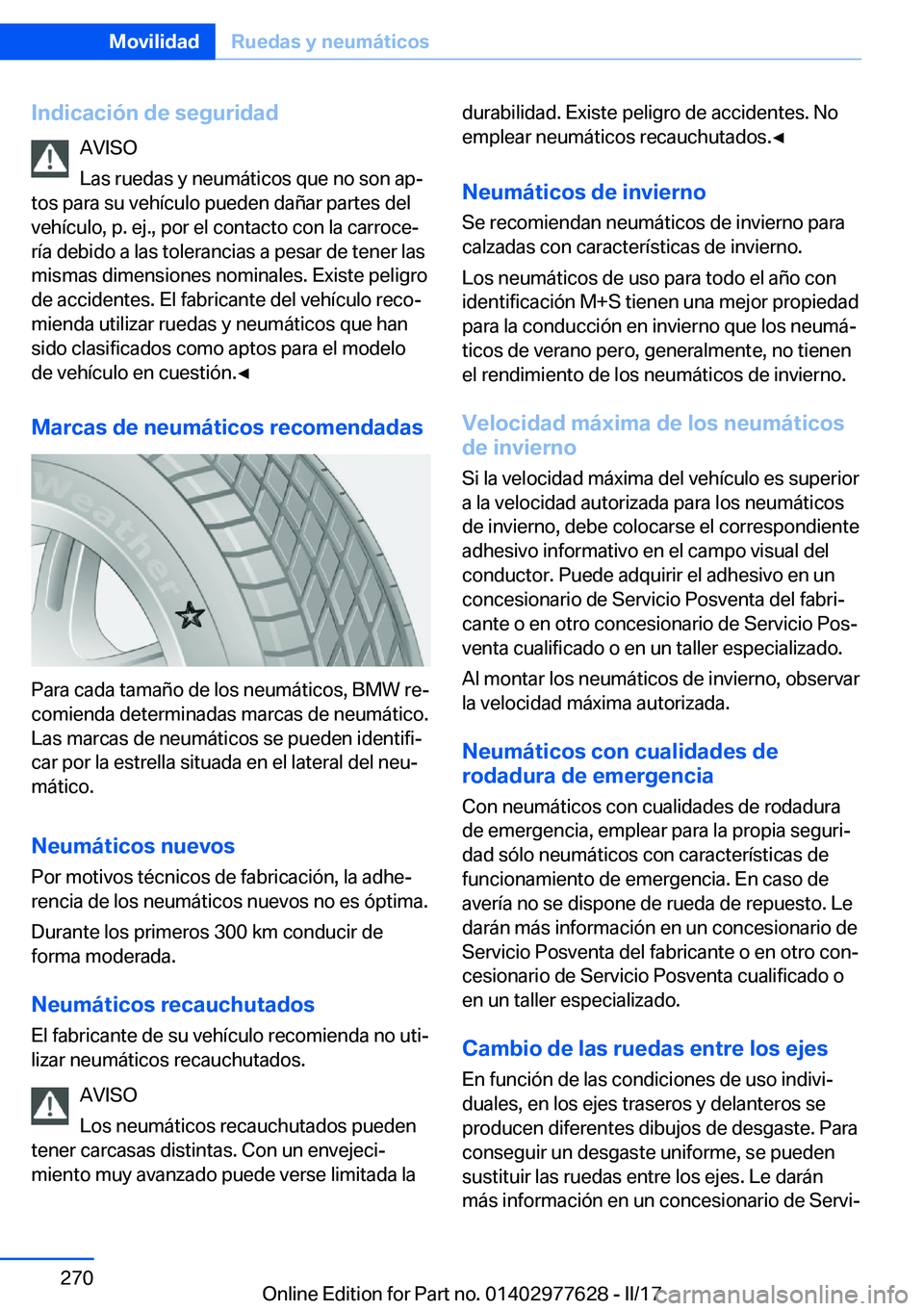 BMW X6 2017  Manuales de Empleo (in Spanish) �I�n�d�i�c�a�c�i�