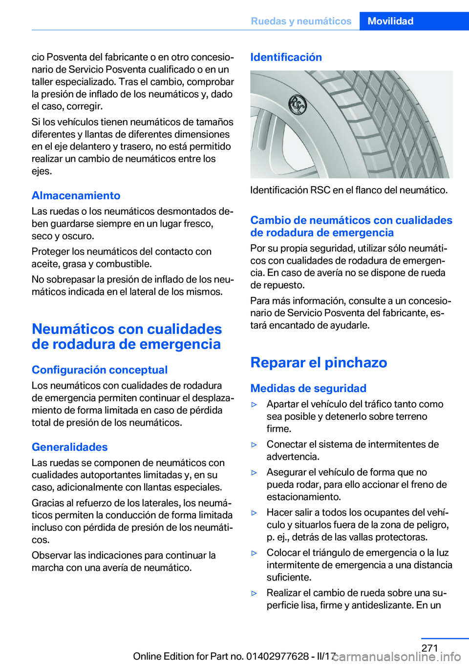 BMW X6 2017  Manuales de Empleo (in Spanish) �c�i�o� �P�o�s�v�e�n�t�a� �d�e�l� �f�a�b�r�i�c�a�n�t�e� �o� �e�n� �o�t�r�o� �c�o�n�c�e�s�i�oª�n�a�r�i�o� �d�e� �S�e�r�v�i�c�i�o� �P�o�s�v�e�n�t�a� �c�u�a�l�i�f�i�c�a�d�o� �o� �e�n� �u�n�t�a�l�l�e�r�
