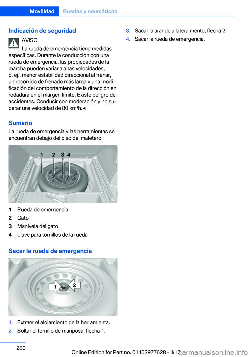 BMW X6 2017  Manuales de Empleo (in Spanish) �I�n�d�i�c�a�c�i�