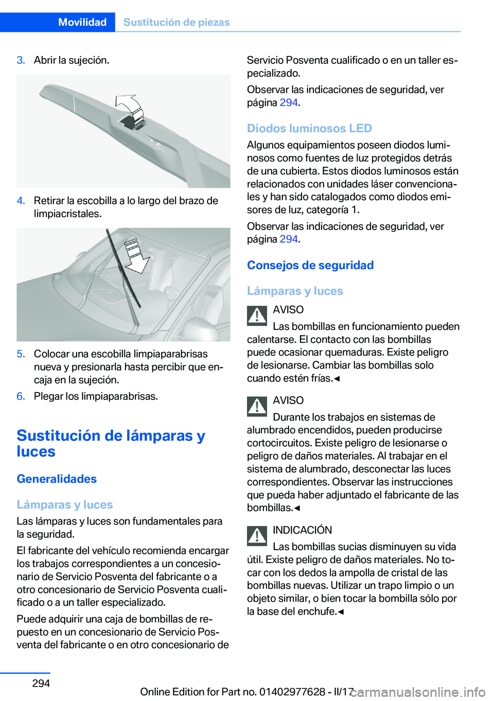 BMW X6 2017  Manuales de Empleo (in Spanish) �3�.�A�b�r�i�r� �l�a� �s�u�j�e�c�i�