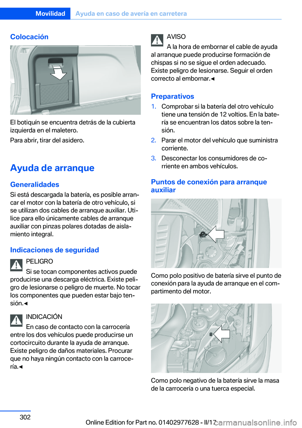BMW X6 2017  Manuales de Empleo (in Spanish) �C�o�l�o�c�a�c�i�