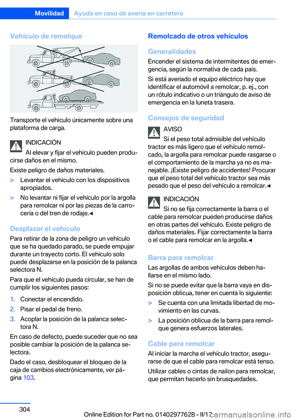 BMW X6 2017  Manuales de Empleo (in Spanish) �V�e�h�