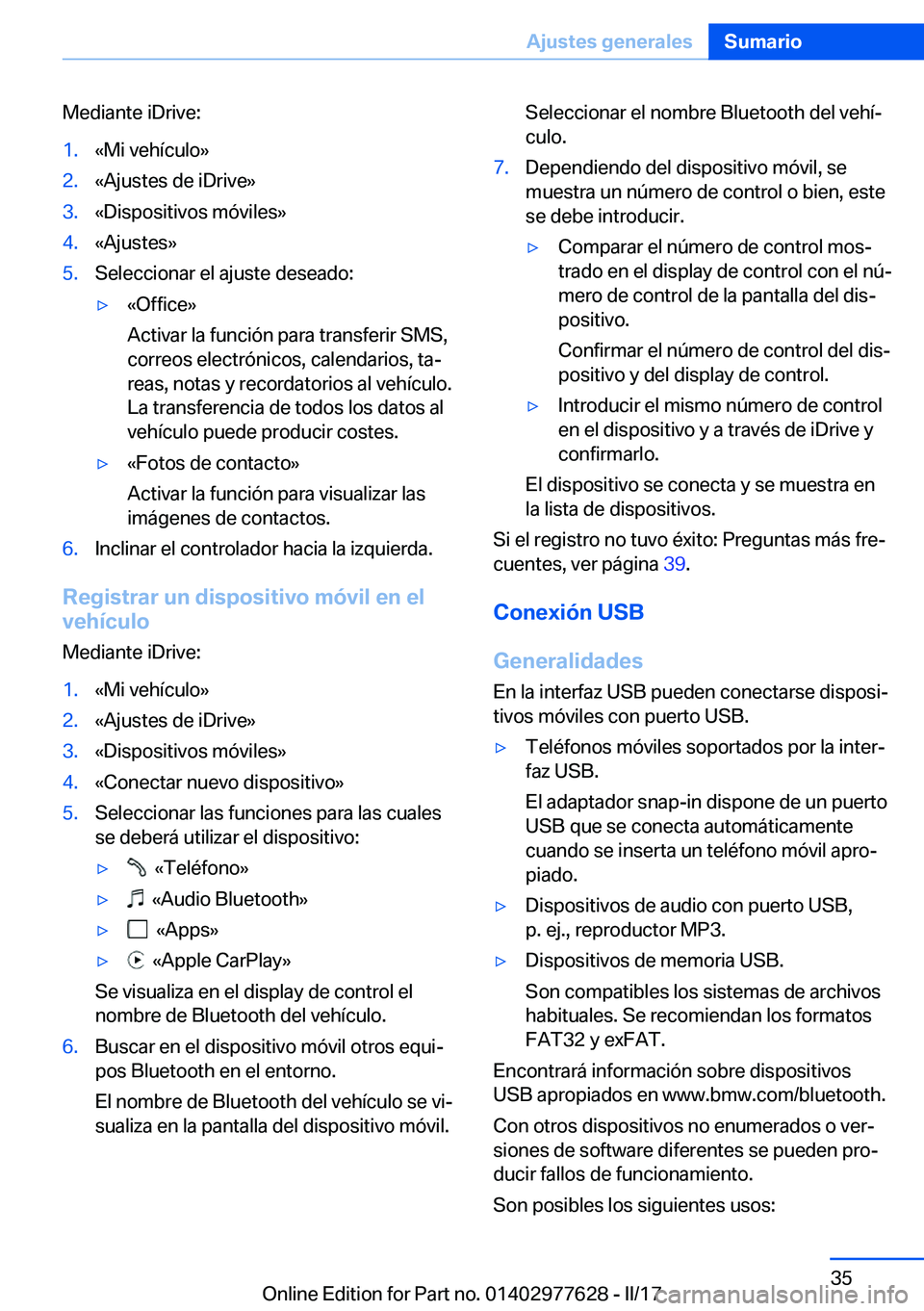 BMW X6 2017  Manuales de Empleo (in Spanish) �M�e�d�i�a�n�t�e� �i�D�r�i�v�e�:�1�.�«�M�i� �v�e�h�