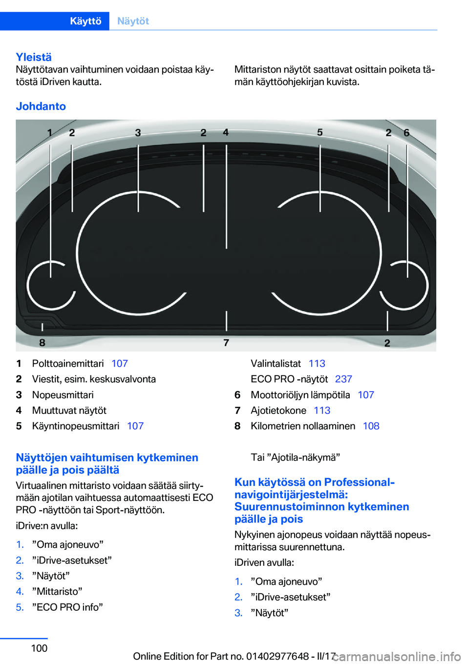 BMW X6 2017  Omistajan Käsikirja (in Finnish) �Y�l�e�i�s�t�