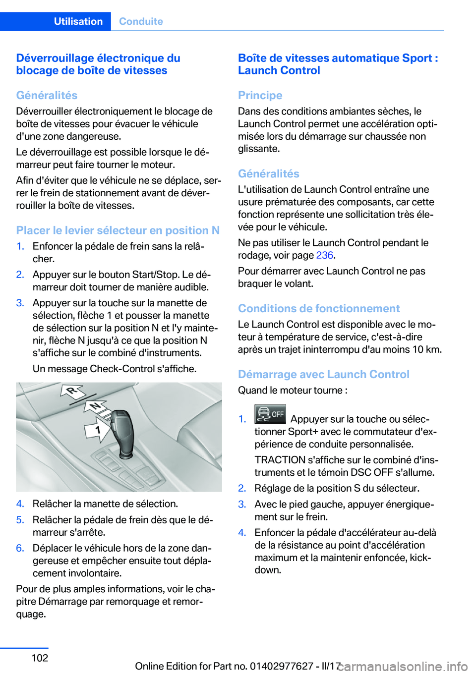 BMW X6 2017  Notices Demploi (in French) �D�é�v�e�r�r�o�u�i�l�l�a�g�e��é�l�e�c�t�r�o�n�i�q�u�e��d�u
�b�l�o�c�a�g�e��d�e��b�o�