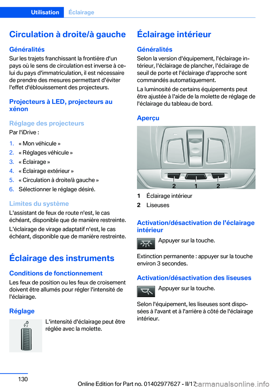 BMW X6 2017  Notices Demploi (in French) �C�i�r�c�u�l�a�t�i�o�n��