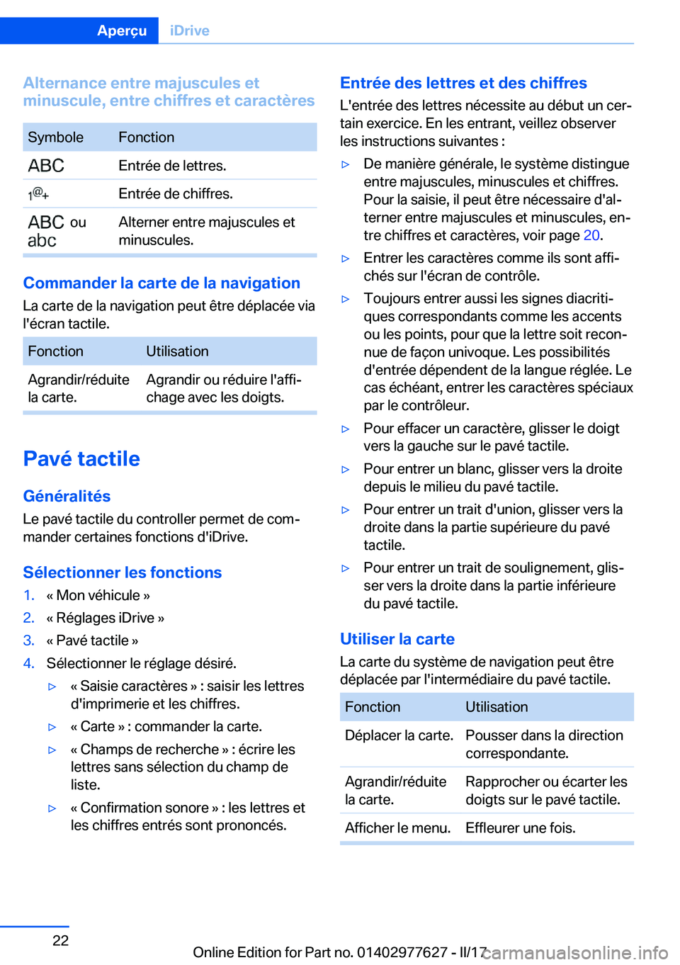BMW X6 2017  Notices Demploi (in French) �A�l�t�e�r�n�a�n�c�e��e�n�t�r�e��m�a�j�u�s�c�u�l�e�s��e�t
�m�i�n�u�s�c�u�l�e�,��e�n�t�r�e��c�h�i�f�f�r�e�s��e�t��c�a�r�a�c�t�è�r�e�s�S�y�m�b�o�l�e�F�o�n�c�t�i�o�n� �E�n�t�r�é�e� �d�e� �l�e�t�