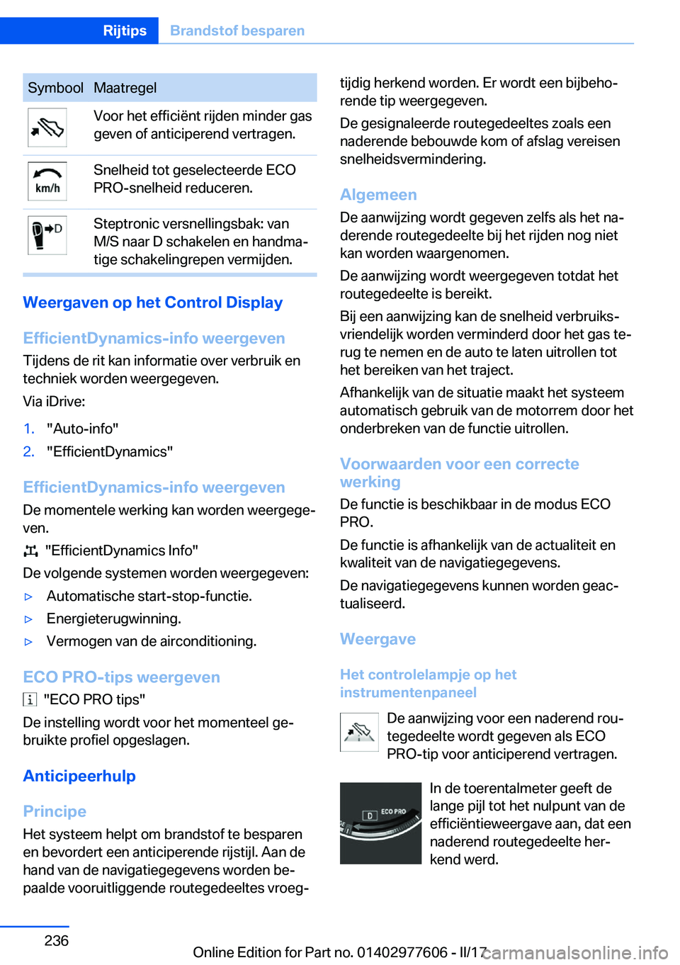 BMW X6 2017  Instructieboekjes (in Dutch) �S�y�m�b�o�o�l�M�a�a�t�r�e�g�e�l�V�o�o�r� �h�e�t� �e�f�f�i�c�i�