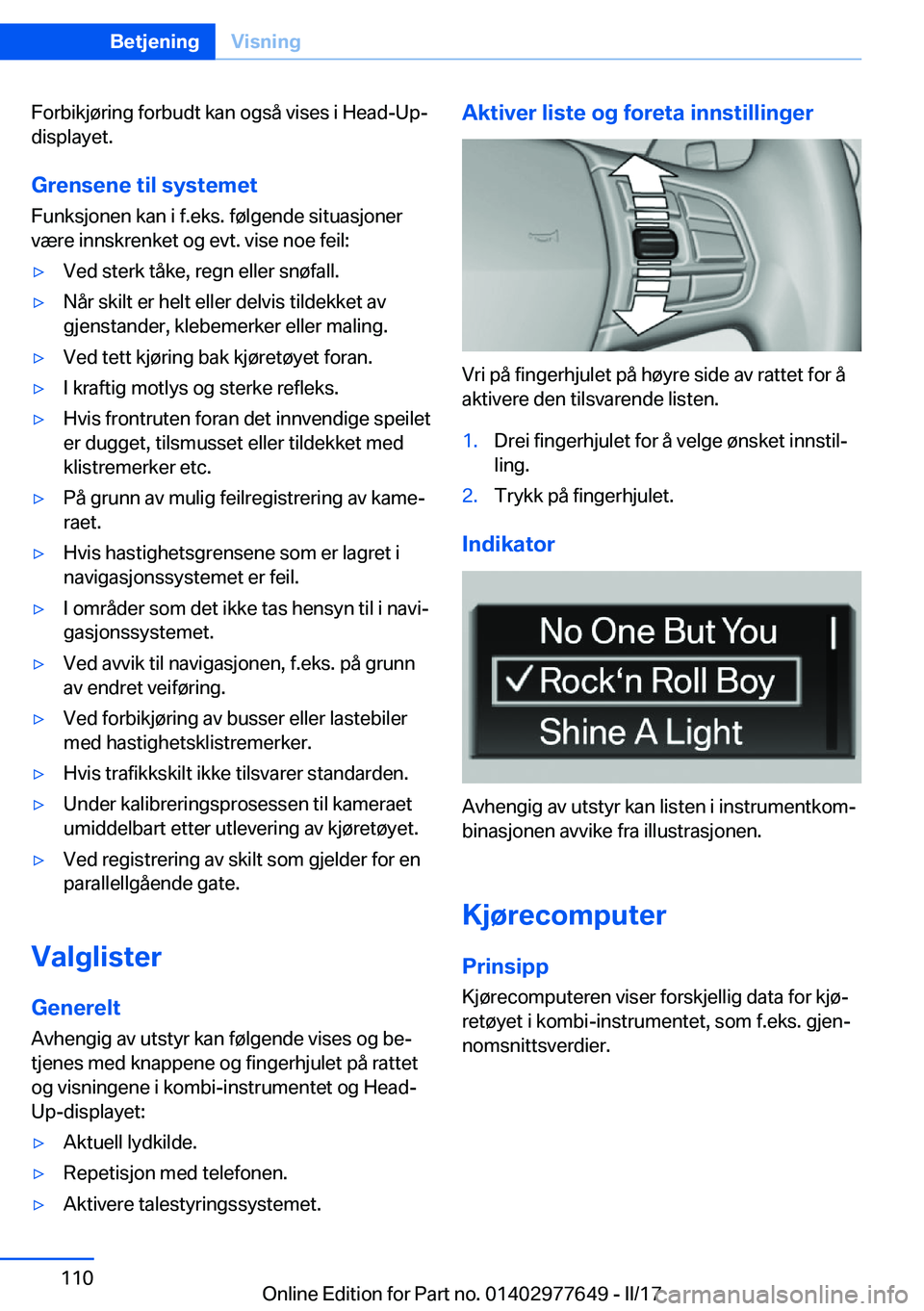 BMW X6 2017  InstruksjonsbØker (in Norwegian) �F�o�r�b�i�k�j�