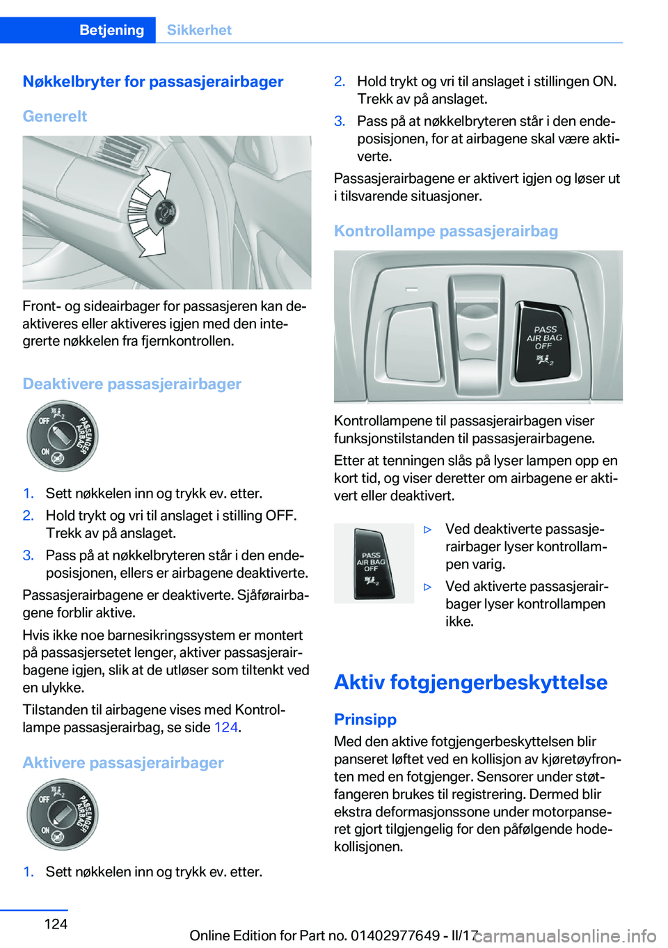 BMW X6 2017  InstruksjonsbØker (in Norwegian) �N�