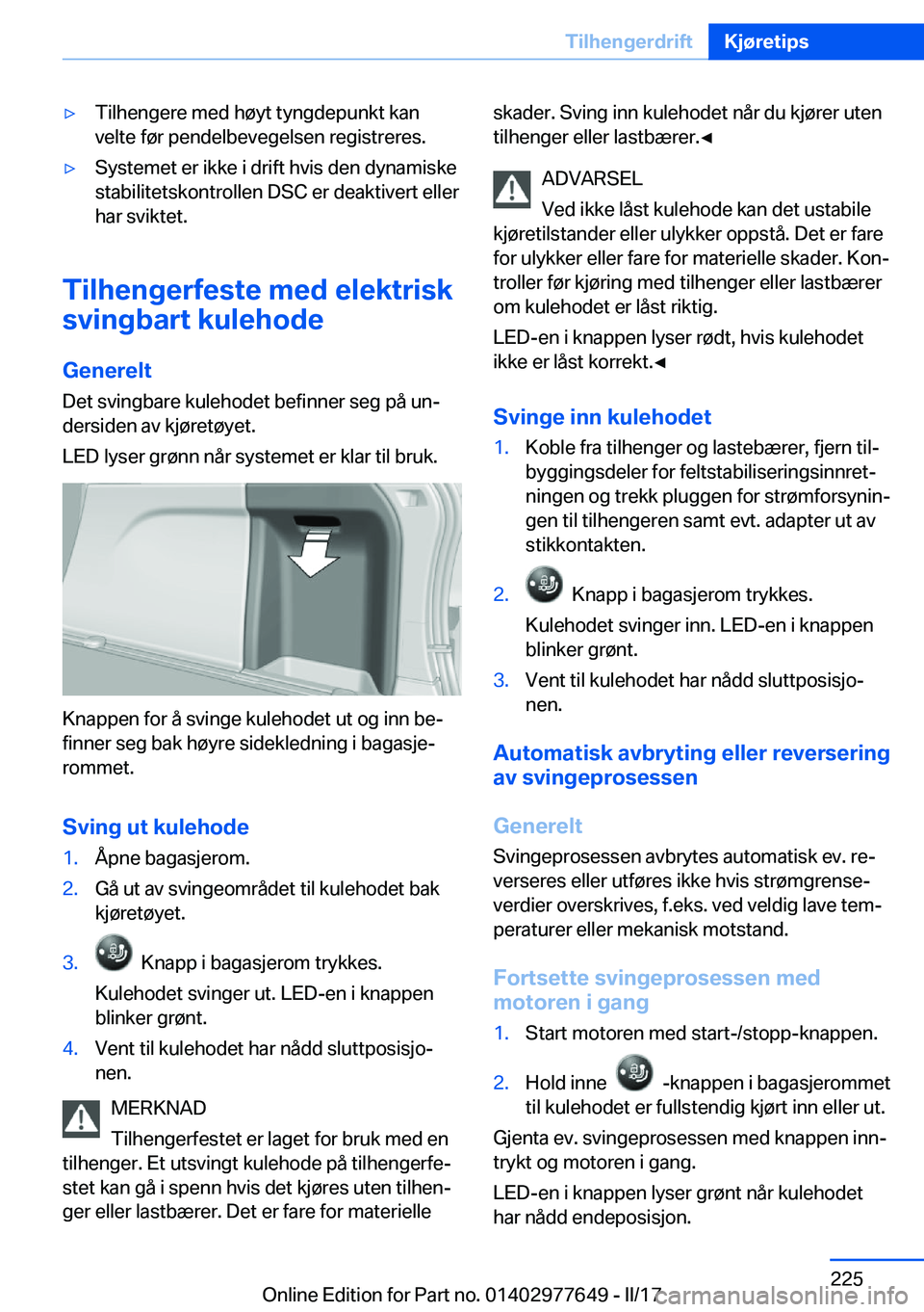 BMW X6 2017  InstruksjonsbØker (in Norwegian) 'y�T�i�l�h�e�n�g�e�r�e� �m�e�d� �h�