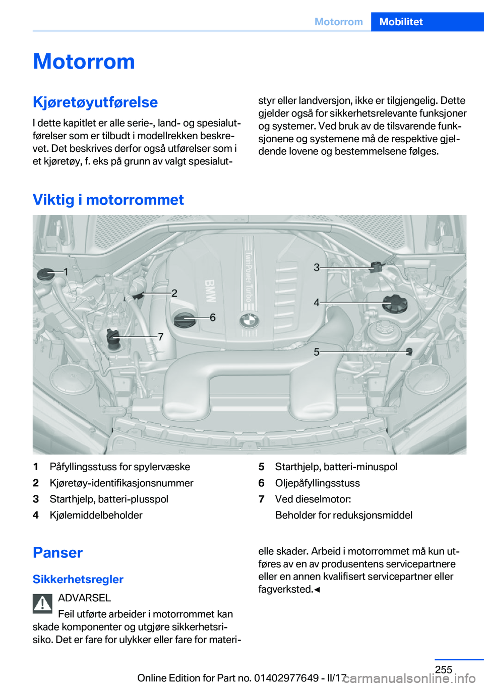 BMW X6 2017  InstruksjonsbØker (in Norwegian) �M�o�t�o�r�r�o�m�K�j�