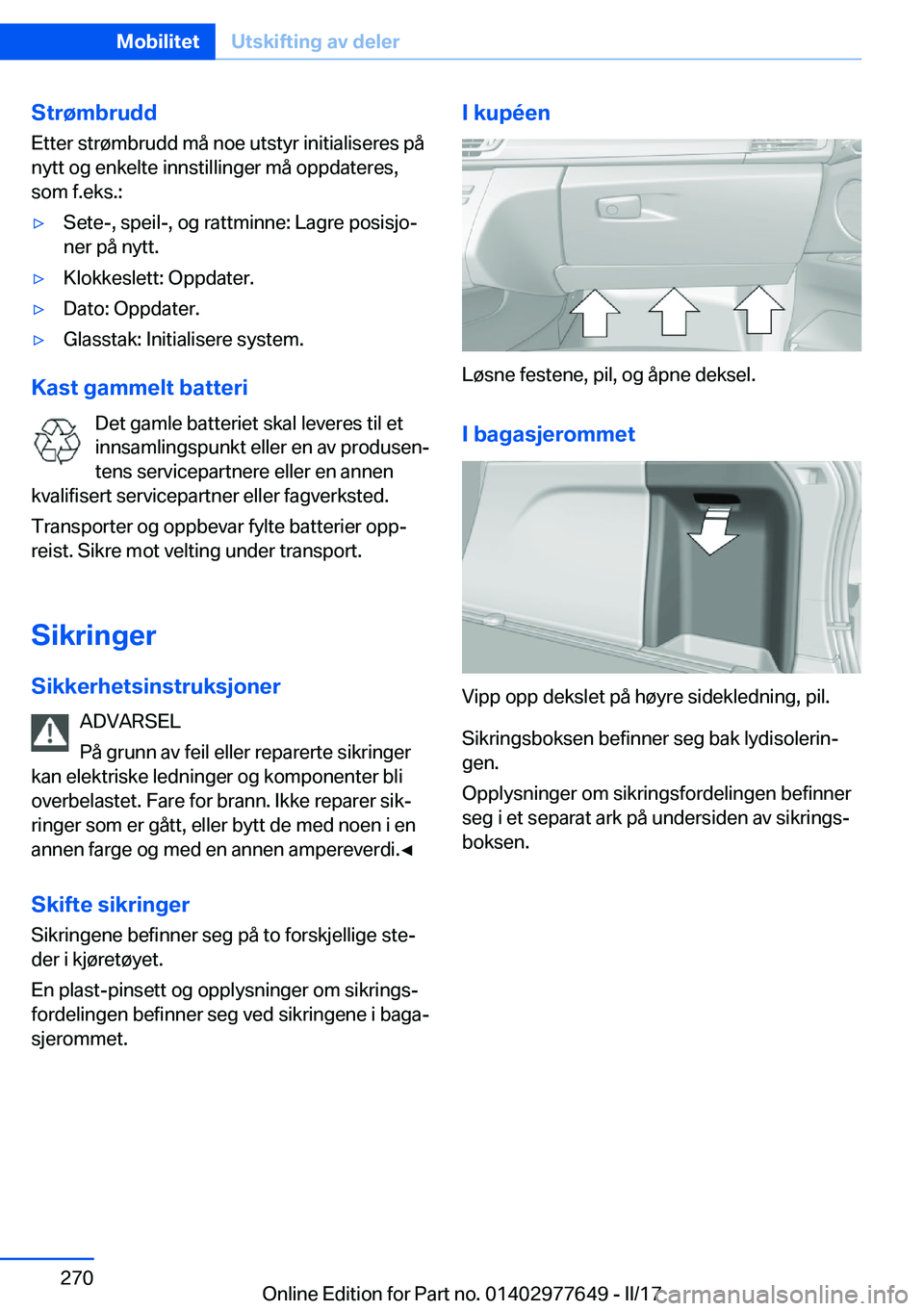 BMW X6 2017  InstruksjonsbØker (in Norwegian) �S�t�r�