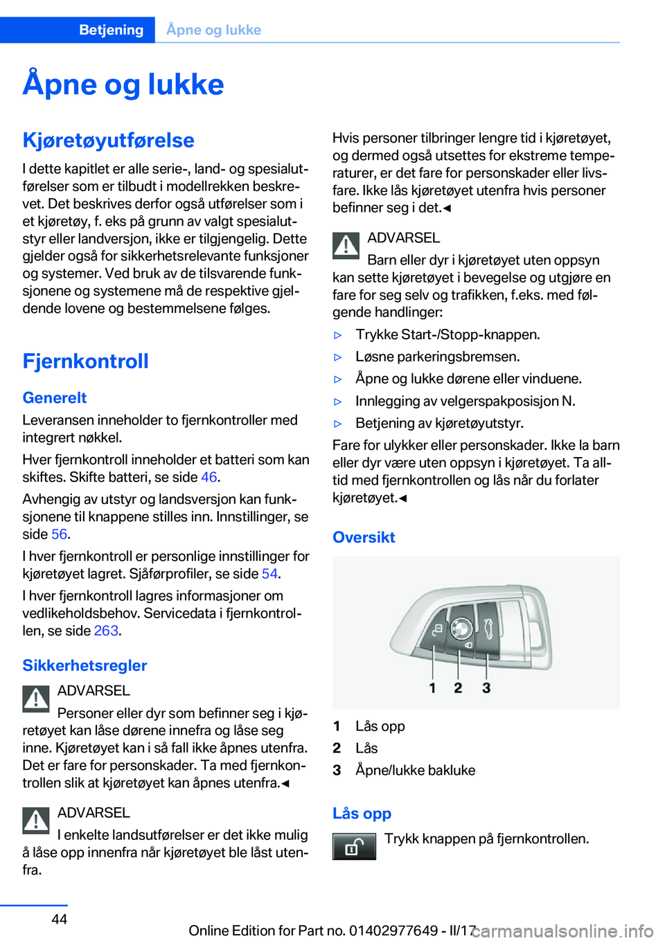 BMW X6 2017  InstruksjonsbØker (in Norwegian) �