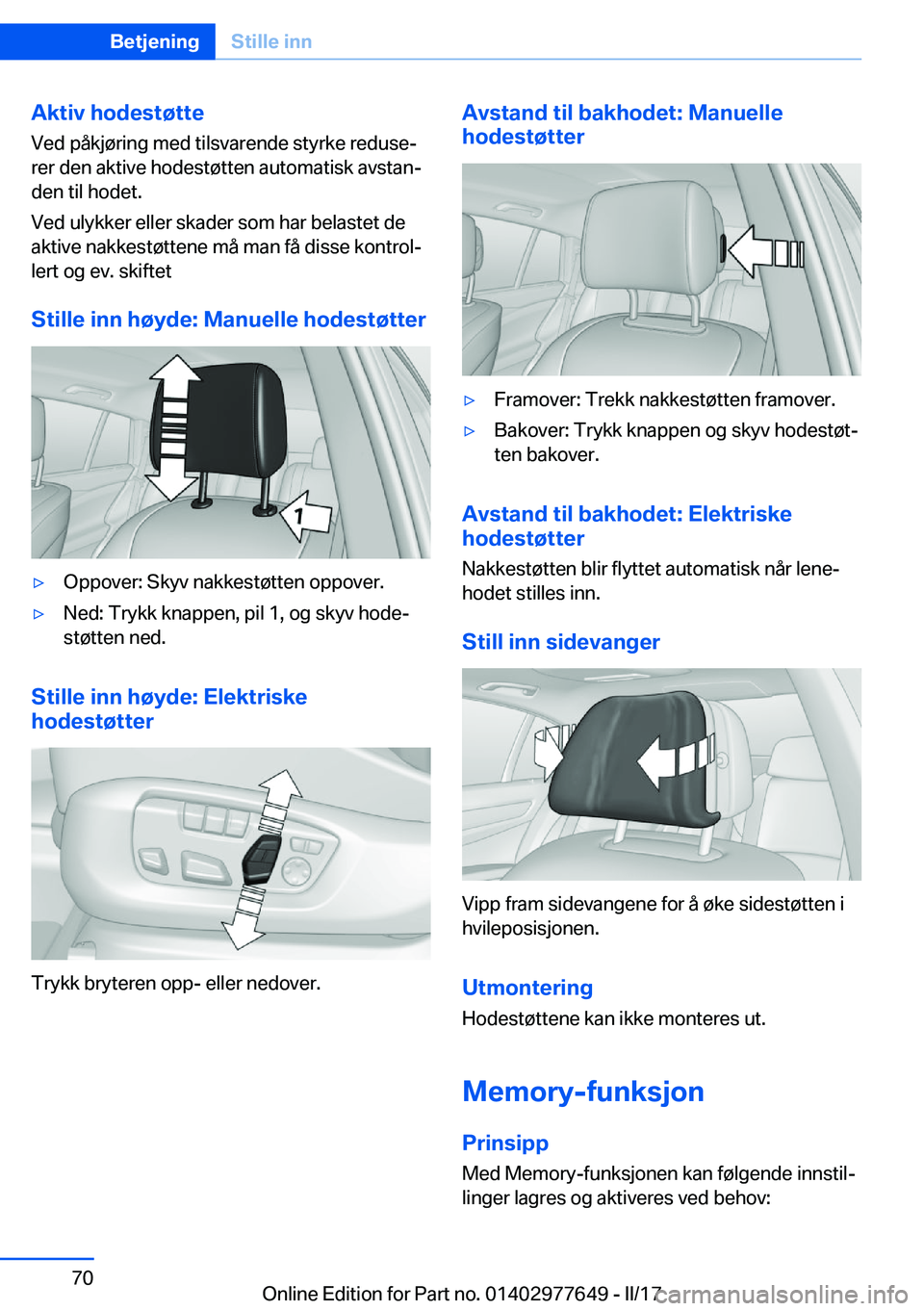 BMW X6 2017  InstruksjonsbØker (in Norwegian) �A�k�t�i�v��h�o�d�e�s�t�
