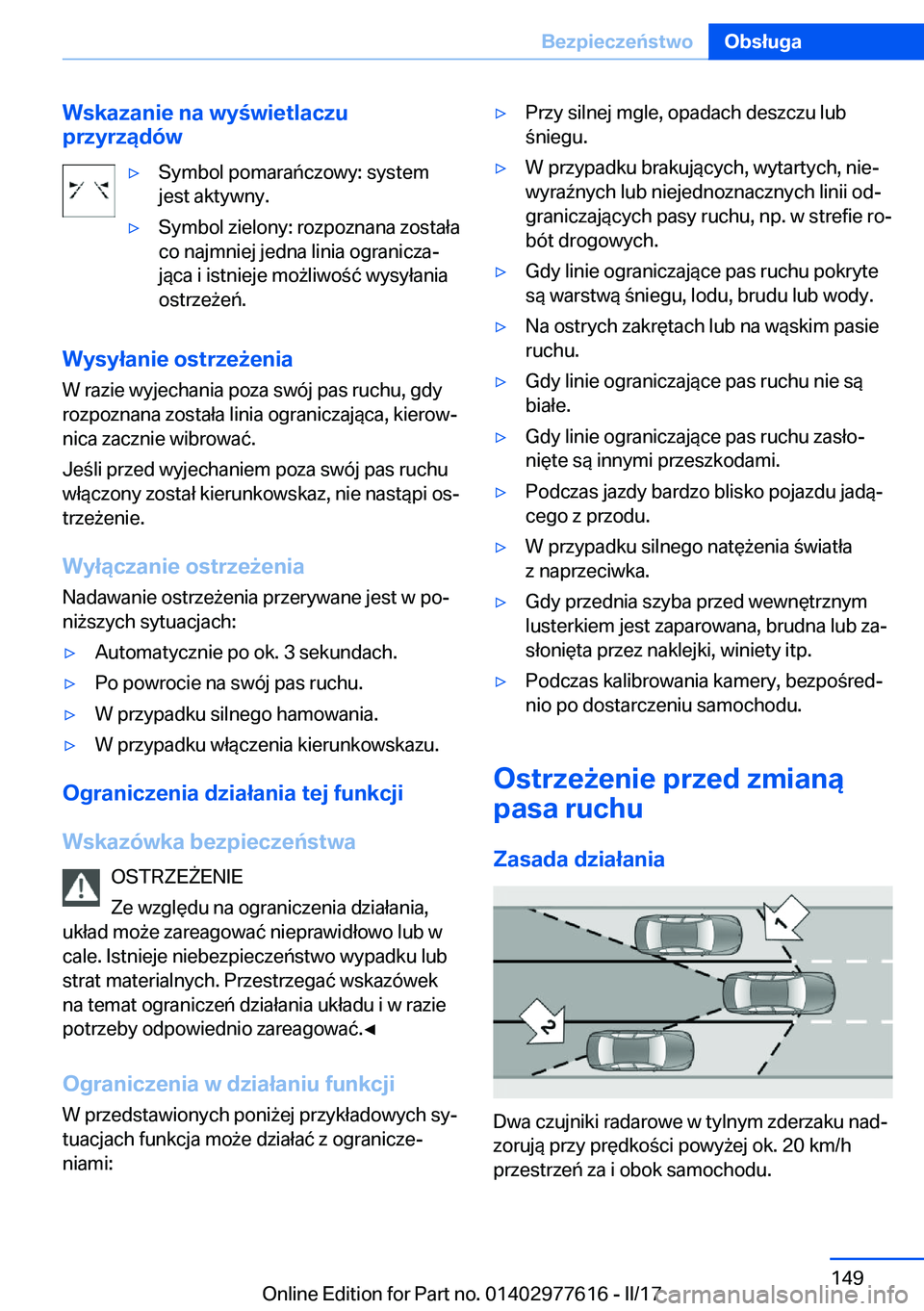 BMW X6 2017  Instrukcja obsługi (in Polish) �W�s�k�a�z�a�n�i�e��n�a��w�y�w�i�e�t�l�a�c�z�u
�p�r�z�y�r�z�