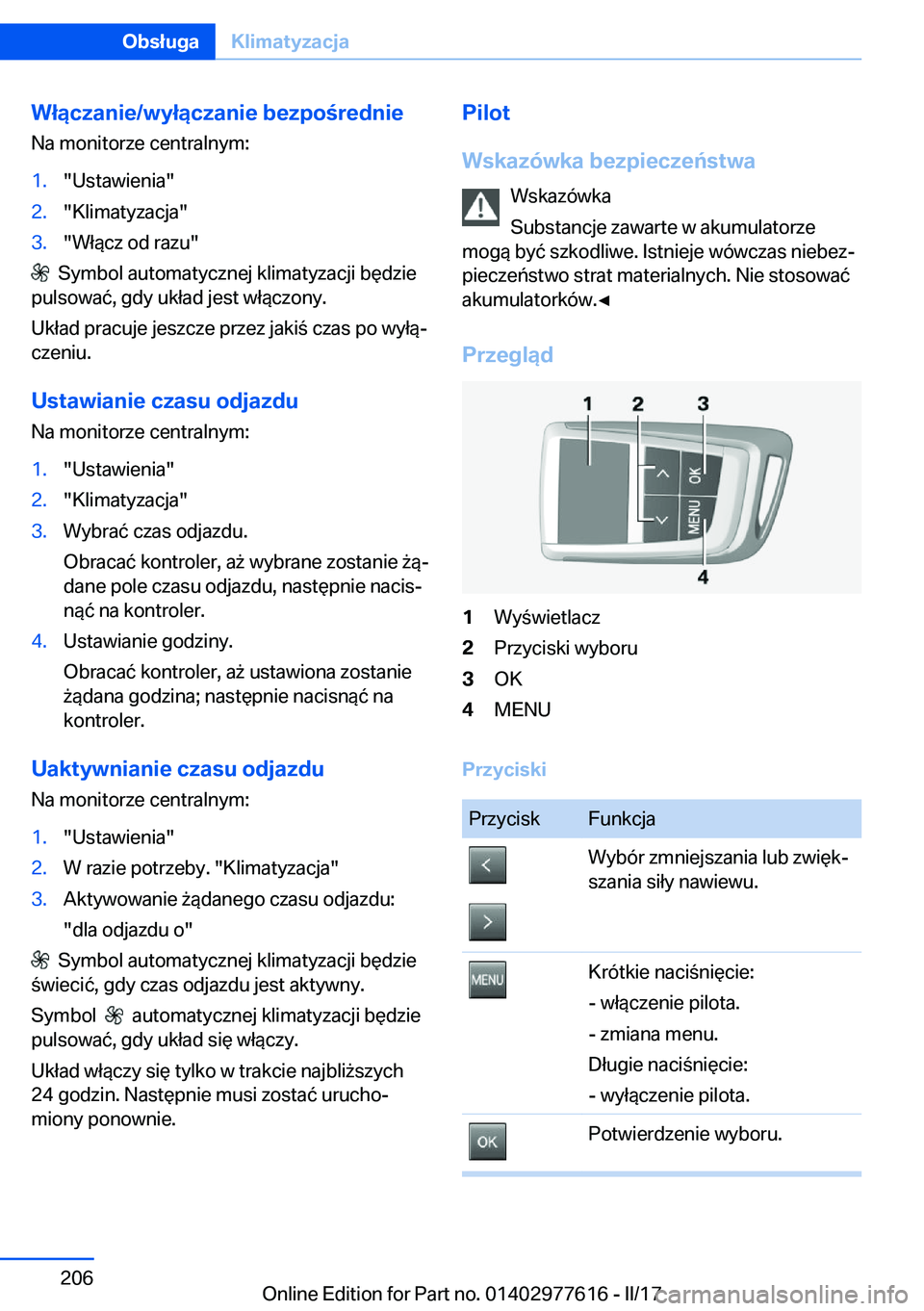 BMW X6 2017  Instrukcja obsługi (in Polish) �W�ł�