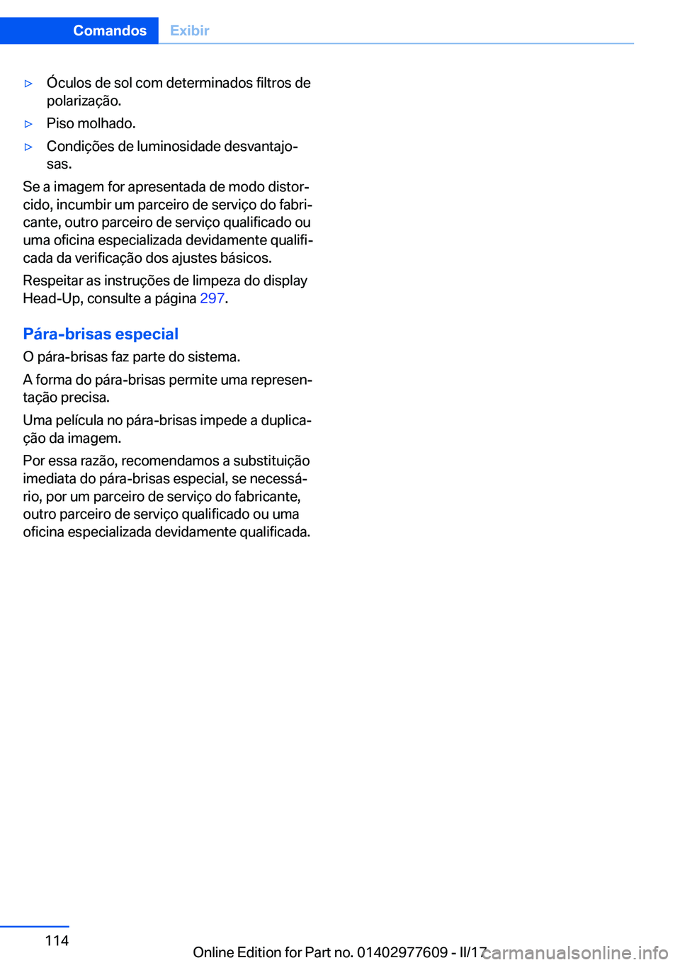 BMW X6 2017  Manual do condutor (in Portuguese) 'y�