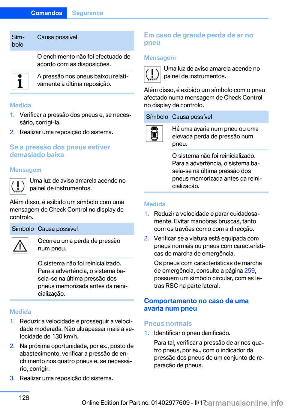 BMW X6 2017  Manual do condutor (in Portuguese) �S�