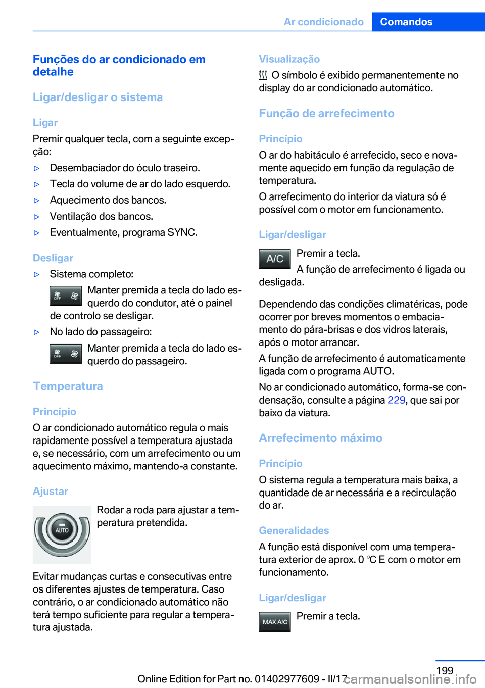 BMW X6 2017  Manual do condutor (in Portuguese) �F�u�n�
