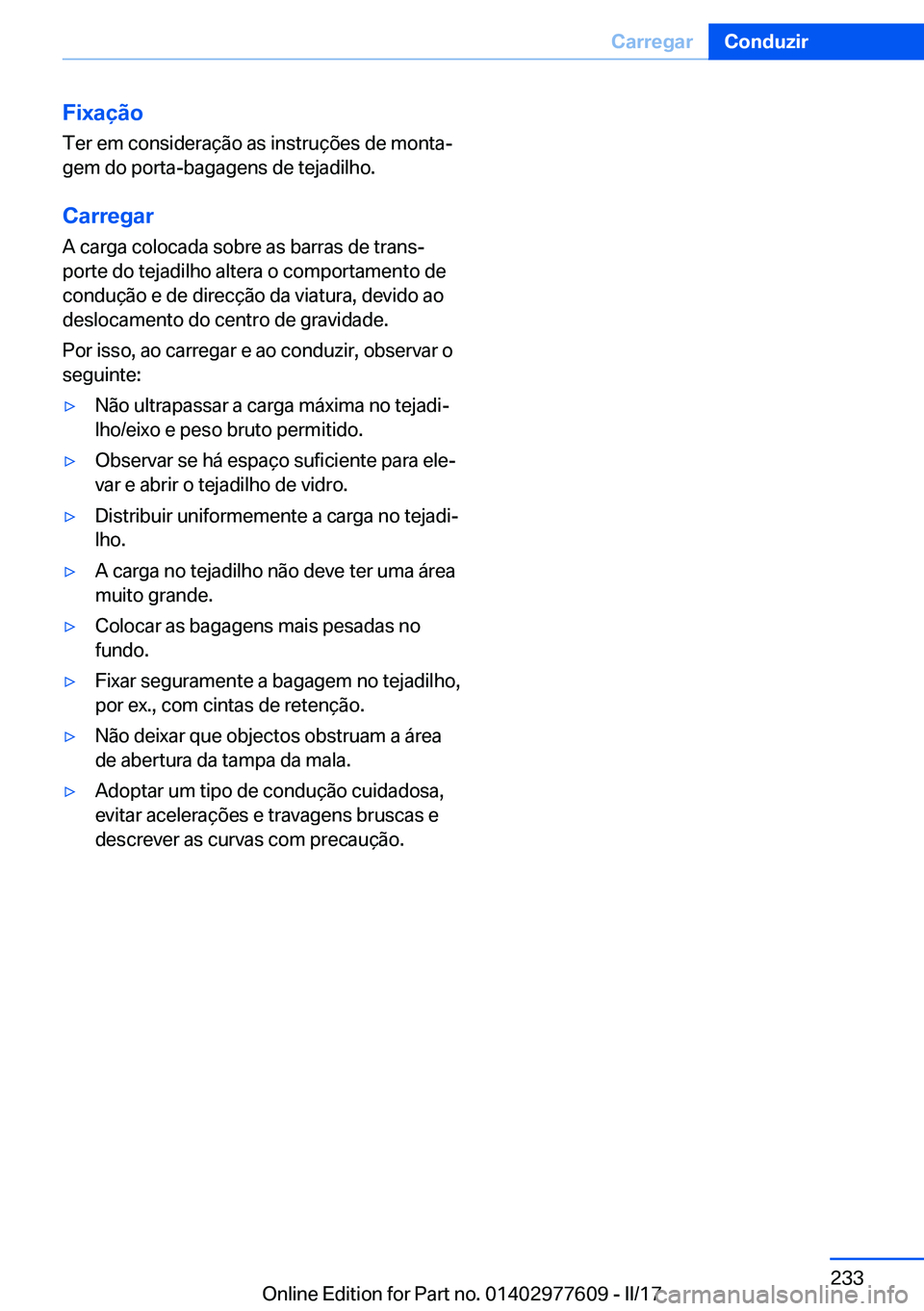 BMW X6 2017  Manual do condutor (in Portuguese) �F�i�x�a�