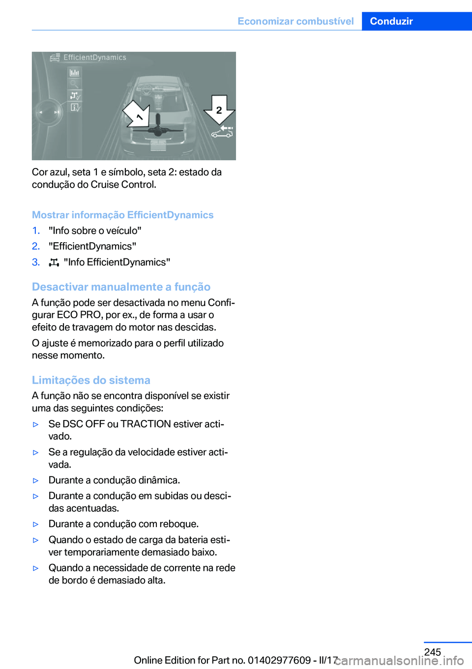 BMW X6 2017  Manual do condutor (in Portuguese) �C�o�r� �a�z�u�l�,� �s�e�t�a� �1� �e� �s�