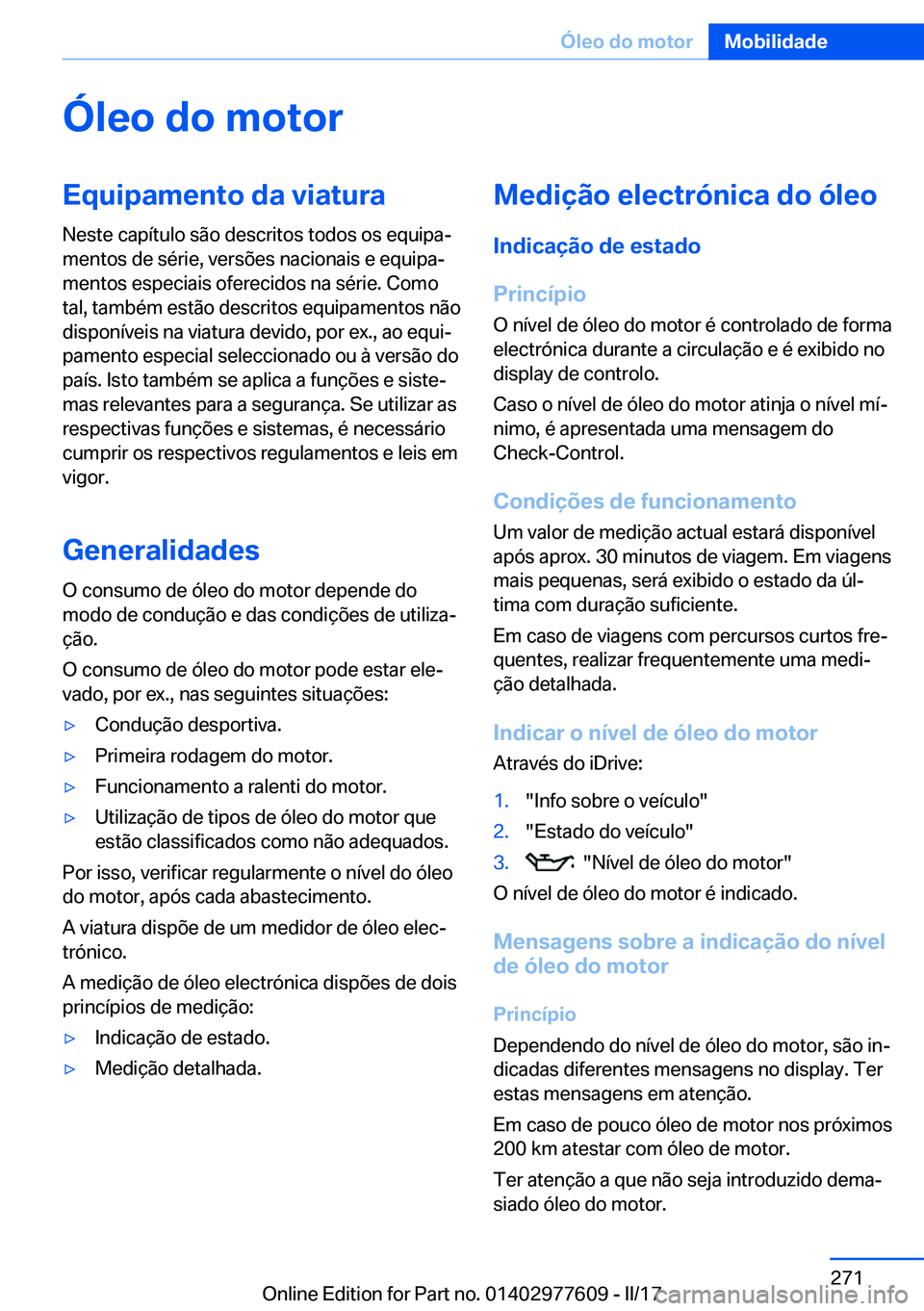 BMW X6 2017  Manual do condutor (in Portuguese) �