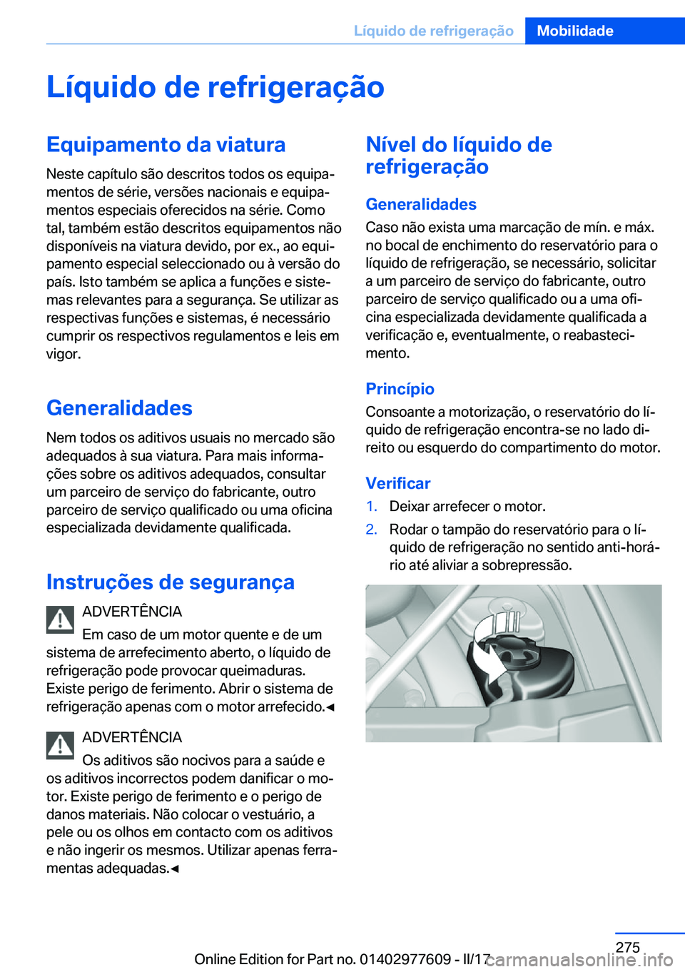 BMW X6 2017  Manual do condutor (in Portuguese) �L�