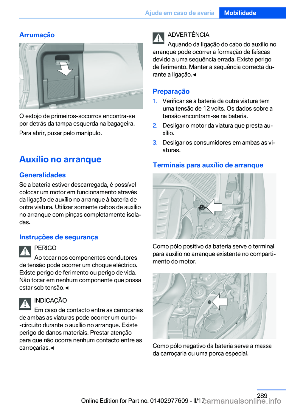 BMW X6 2017  Manual do condutor (in Portuguese) �A�r�r�u�m�a�