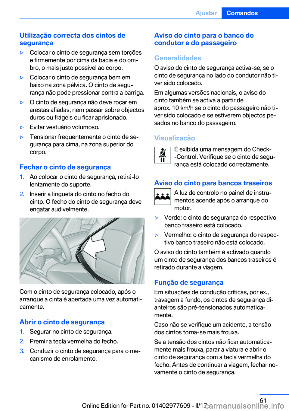 BMW X6 2017  Manual do condutor (in Portuguese) �U�t�i�l�i�z�a�
