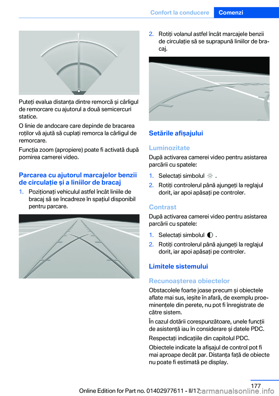 BMW X6 2017  Ghiduri De Utilizare (in Romanian) �P�u�t�e *�i� �e�v�a�l�u�a� �d�i�s�t�a�n *�a� �d�i�n�t�r�e� �r�e�m�o�r�c�