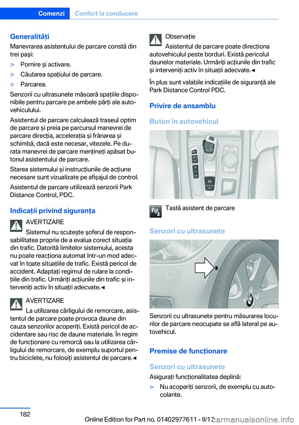 BMW X6 2017  Ghiduri De Utilizare (in Romanian) �G�e�n�e�r�a�l�i�t�