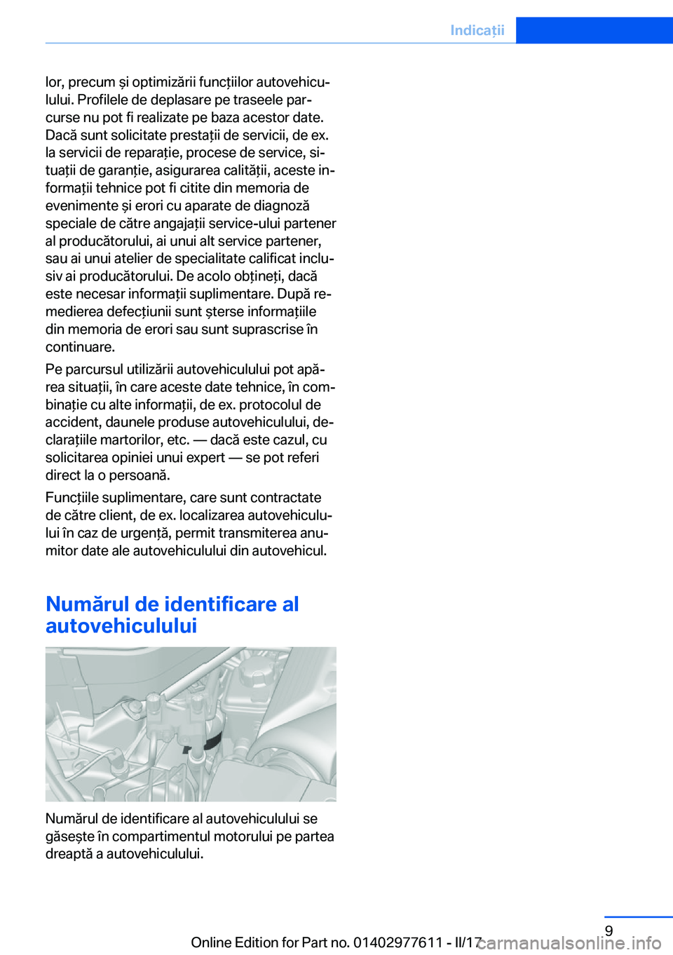 BMW X6 2017  Ghiduri De Utilizare (in Romanian) �l�o�r�,� �p�r�e�c�u�m�  &�i� �o�p�t�i�m�i�z�