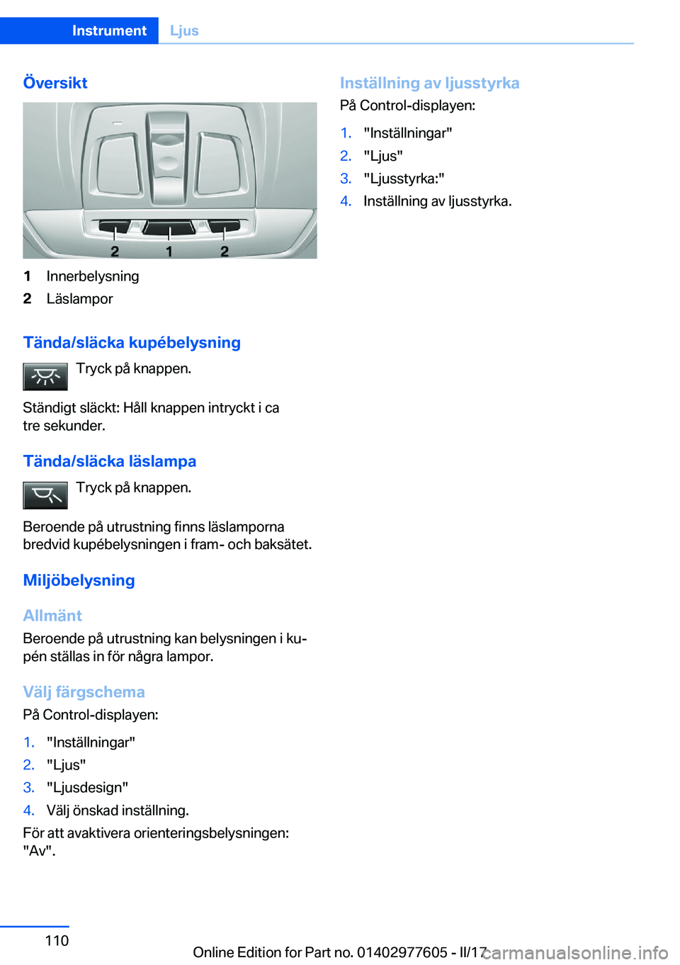 BMW X6 2017  InstruktionsbÖcker (in Swedish) �