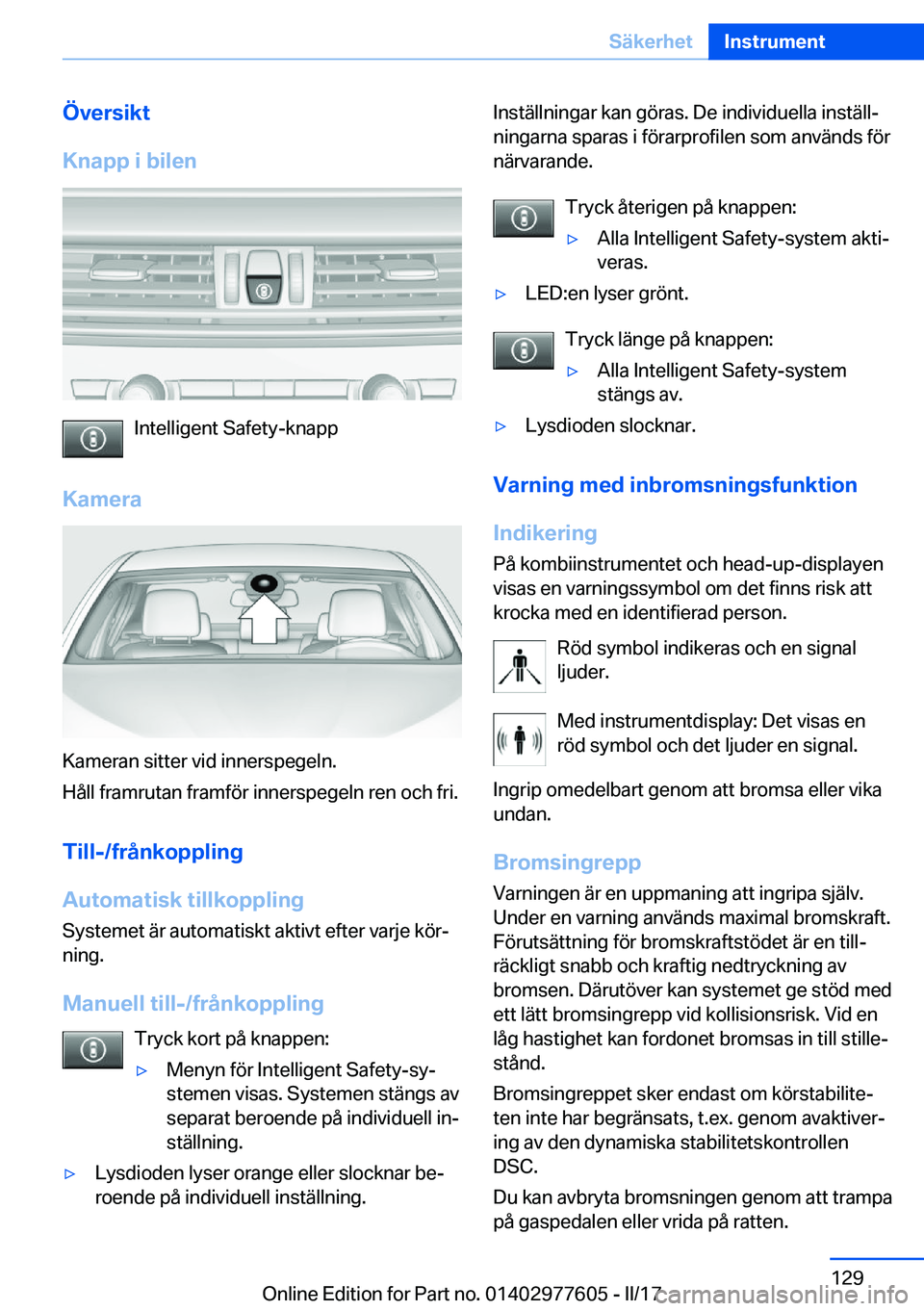 BMW X6 2017  InstruktionsbÖcker (in Swedish) �