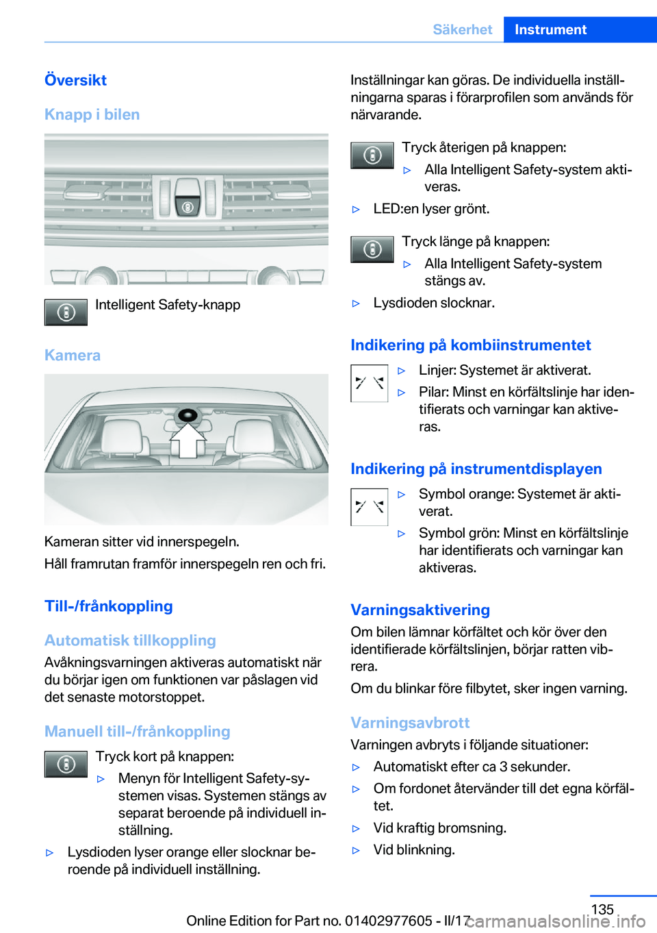 BMW X6 2017  InstruktionsbÖcker (in Swedish) �