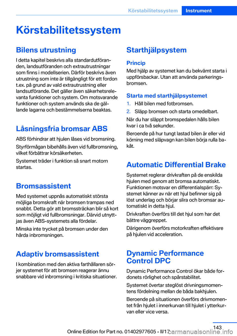 BMW X6 2017  InstruktionsbÖcker (in Swedish) �K�