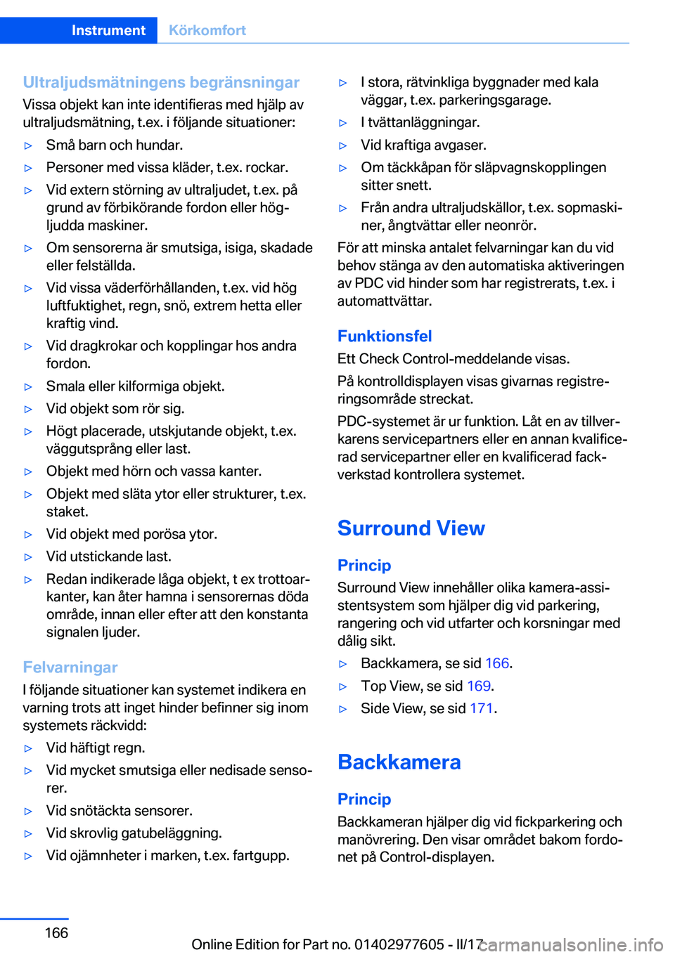BMW X6 2017  InstruktionsbÖcker (in Swedish) �U�l�t�r�a�l�j�u�d�s�m�ä�t�n�i�n�g�e�n�s��b�e�g�r�ä�n�s�n�i�n�g�a�r�V�i�s�s�a� �o�b�j�e�k�t� �k�a�n� �i�n�t�e� �i�d�e�n�t�i�f�i�e�r�a�s� �m�e�d� �h�j�ä�l�p� �a�v
�u�l�t�r�a�l�j�u�d�s�m�ä�t�n�i�n�