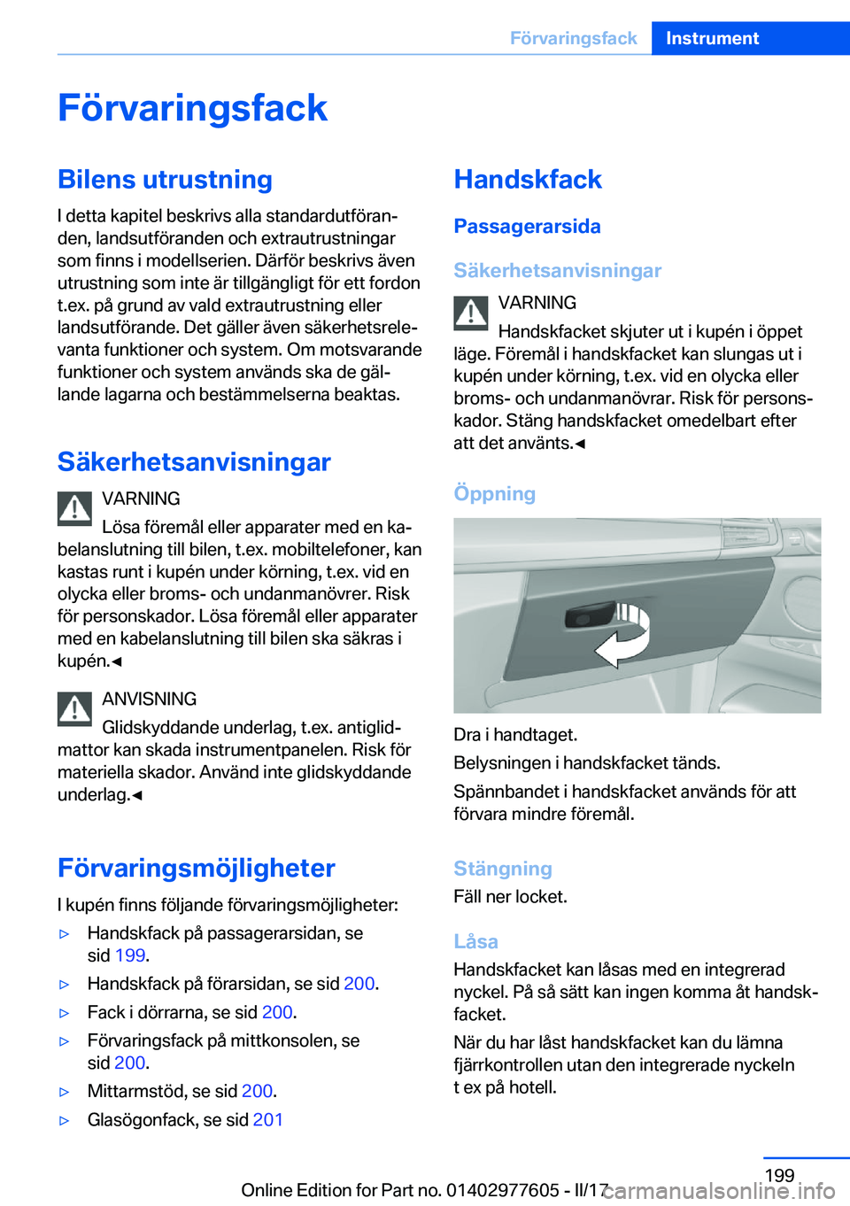 BMW X6 2017  InstruktionsbÖcker (in Swedish) �F�