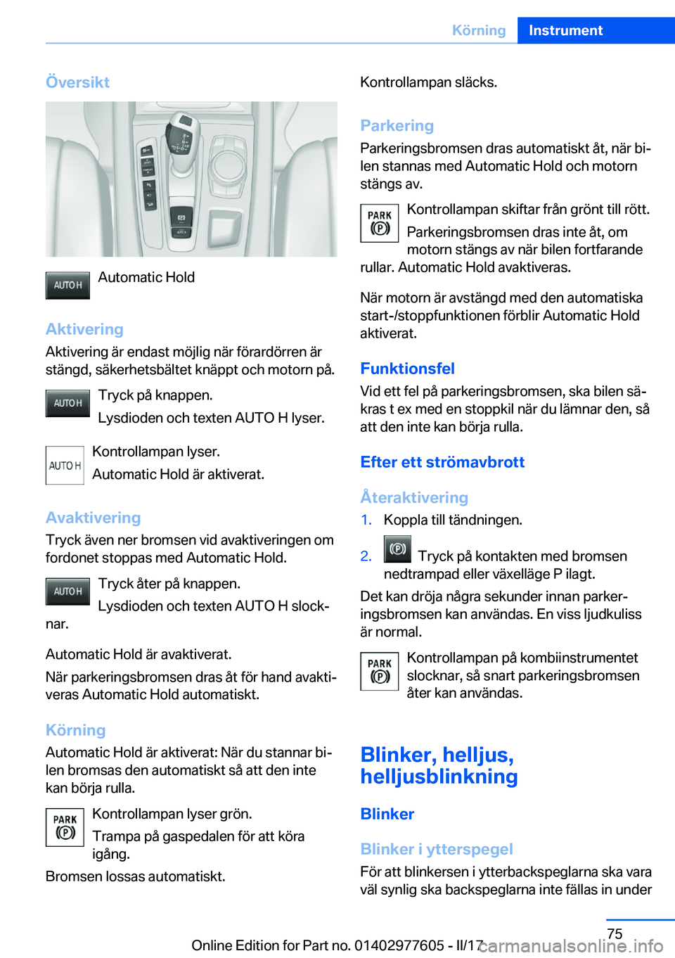 BMW X6 2017  InstruktionsbÖcker (in Swedish) �