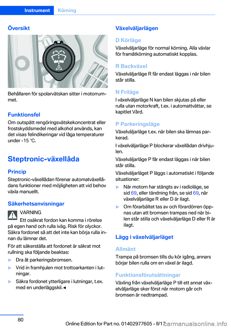 BMW X6 2017  InstruktionsbÖcker (in Swedish) �