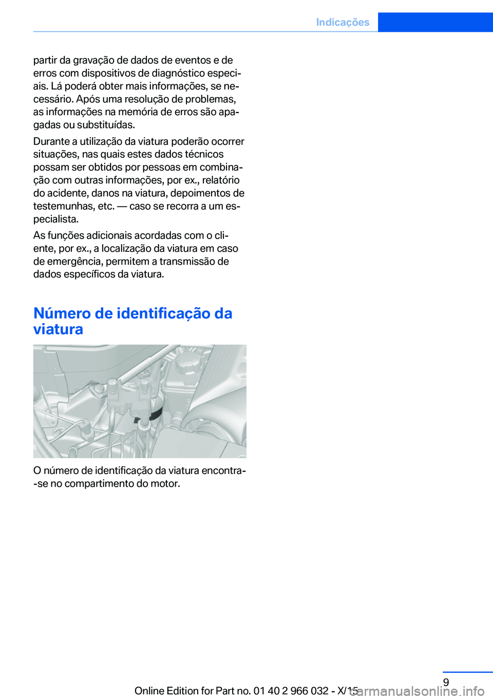 BMW X6 2016 Manual do condutor (in Portuguese) partir da gravação de dados de eventos e de
erros com dispositivos de diagnóstico especi‐
ais. Lá poderá obter mais informações, se ne‐
cessário. Após uma resolução de problemas,
as inf BMW X6 2016 Manual do condutor (in Portuguese) partir da gravação de dados de eventos e de
erros com dispositivos de diagnóstico especi‐
ais. Lá poderá obter mais informações, se ne‐
cessário. Após uma resolução de problemas,
as inf
