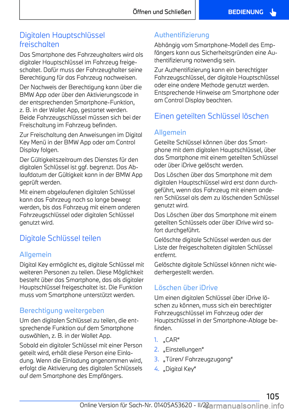 BMW X6 M 2022 Betriebsanleitungen (in German) Digitalen Hauptschl BMW X6 M 2022 Betriebsanleitungen (in German) Digitalen Hauptschl